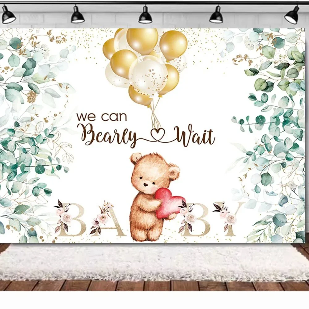 Neutral Baby Shower Backdrop for Boy's or Girl's - 7*5ft Vinyl High Resolution